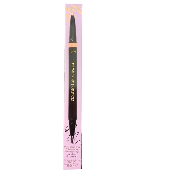 Tarte Double Take Awake Black + Brightener Micro Liquid Liner & Pencil DUO - Picture 1 of 5